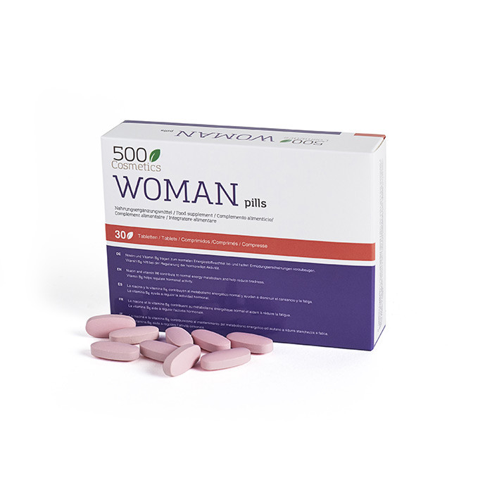 500Cosmetics Woman Pills, Pílulas para aumentar o desejo sexual feminino