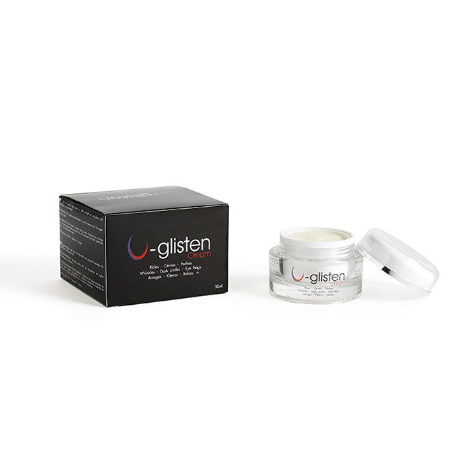 U-Glisten Cream, Creme para contorno de olhos com efeito anti-rugas e anti-bolsas