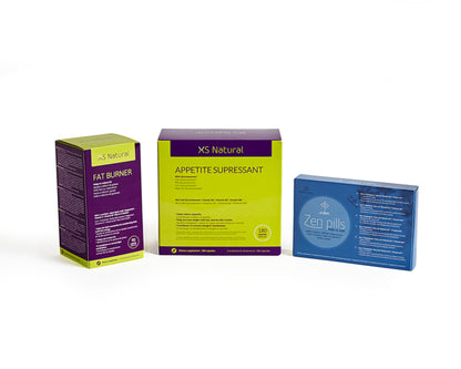 1 XS APETITE SUPRESSANT +XS FAT BURNER+1 ZEN PILLS - 2