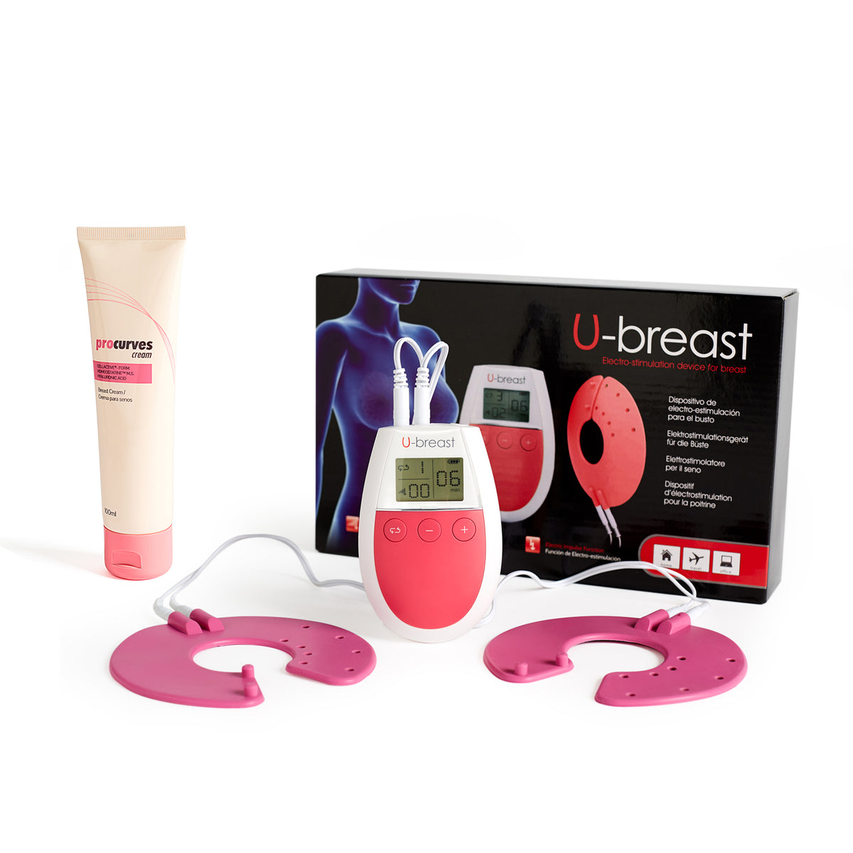 U + Plus electro stimulation device Plus creams stimulation.