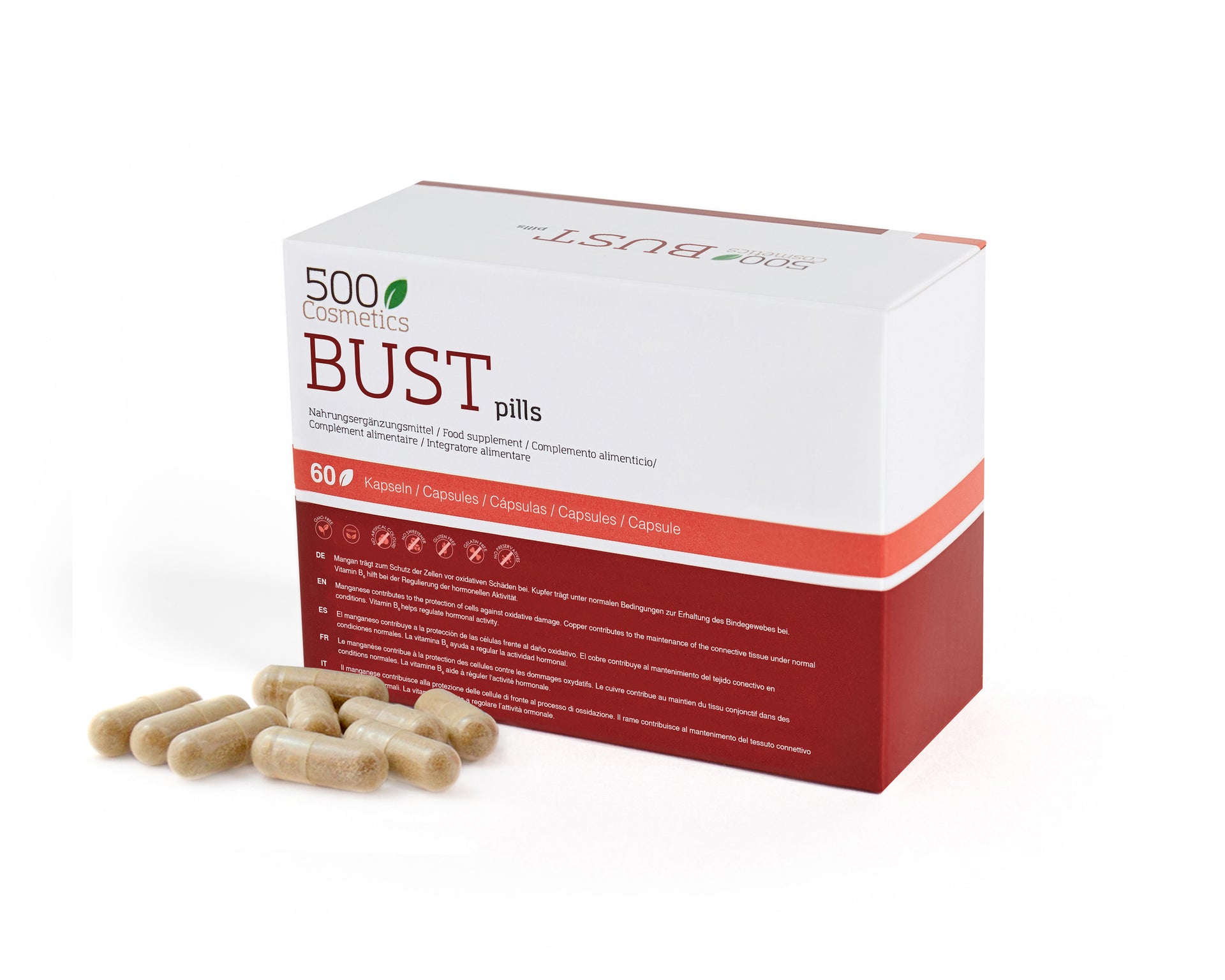 Bust Pills capsules to firm enlarge breasts