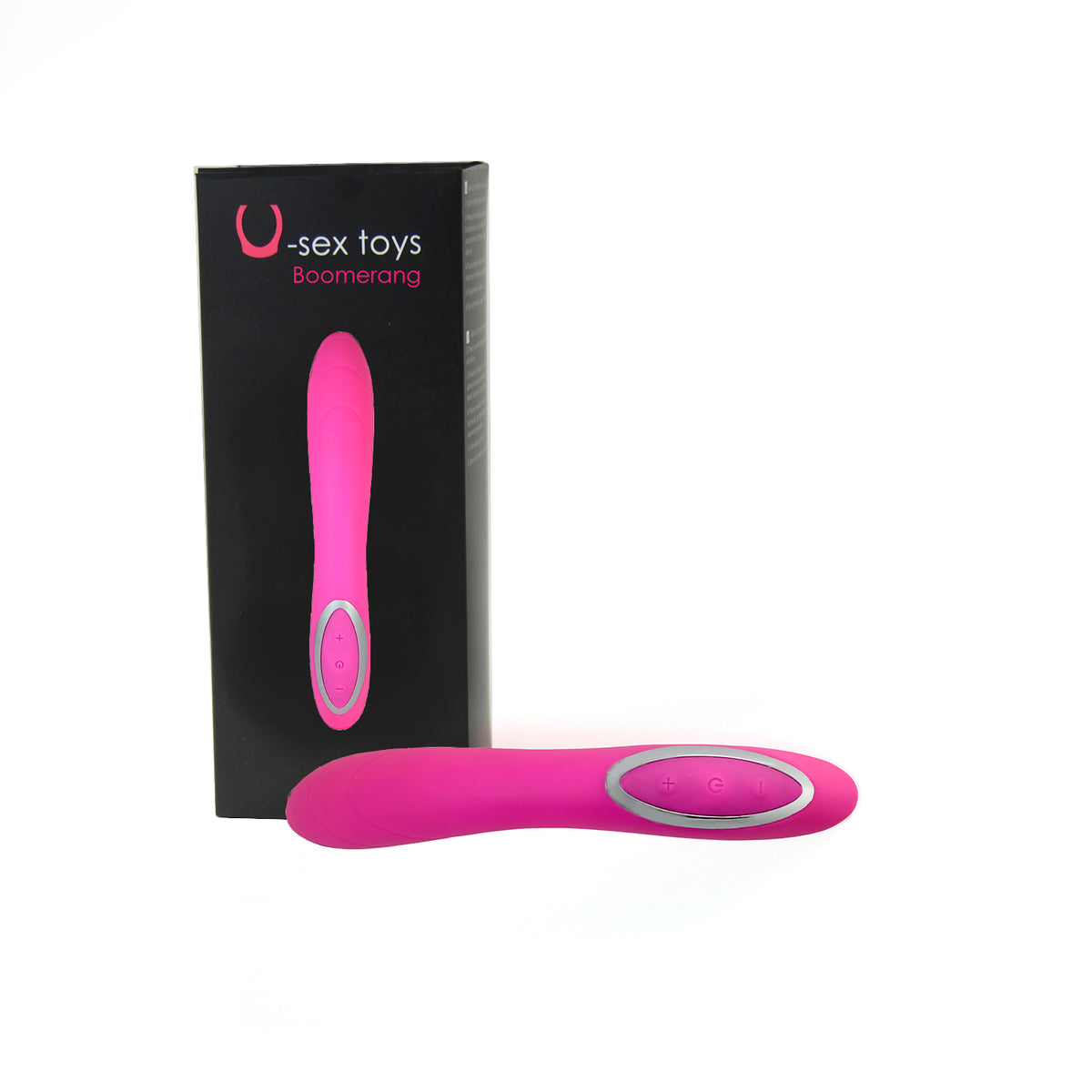 Boomerang vibrator vaginal stimulation
