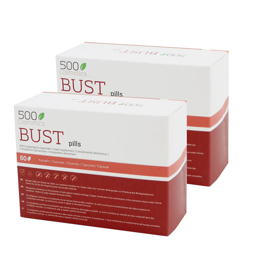500Cosmetics Bust Pills, tabletter til at straffe og forstørre brysterne