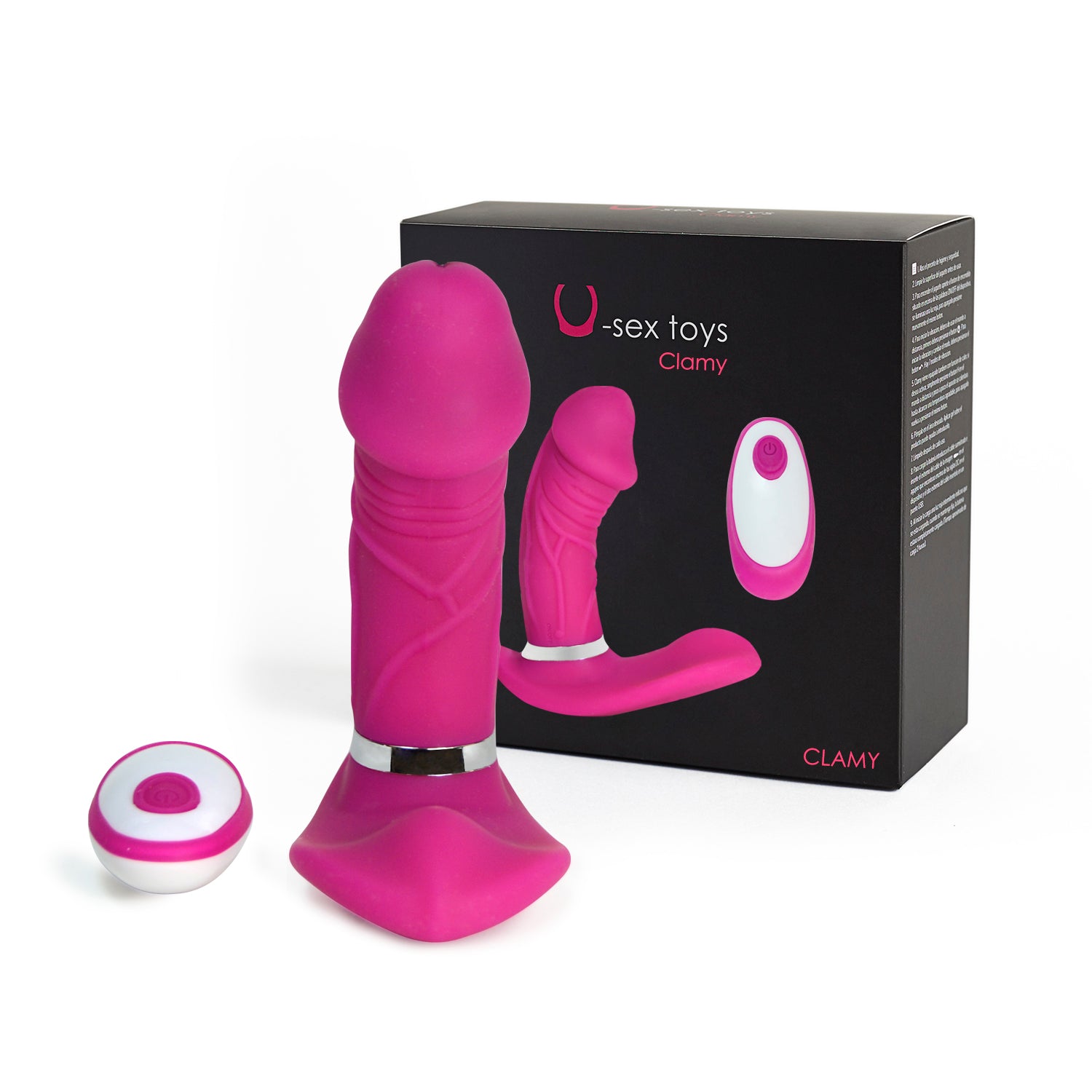 CLAMY, VIBRADOR CON FUNCIÓN DE CALOR Y CONTROL REMOTO