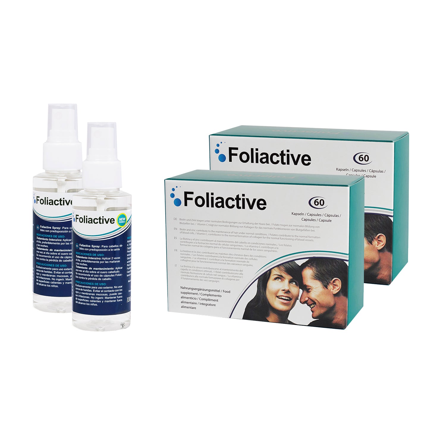 2 capsules 2 Spray to prevent hair loss