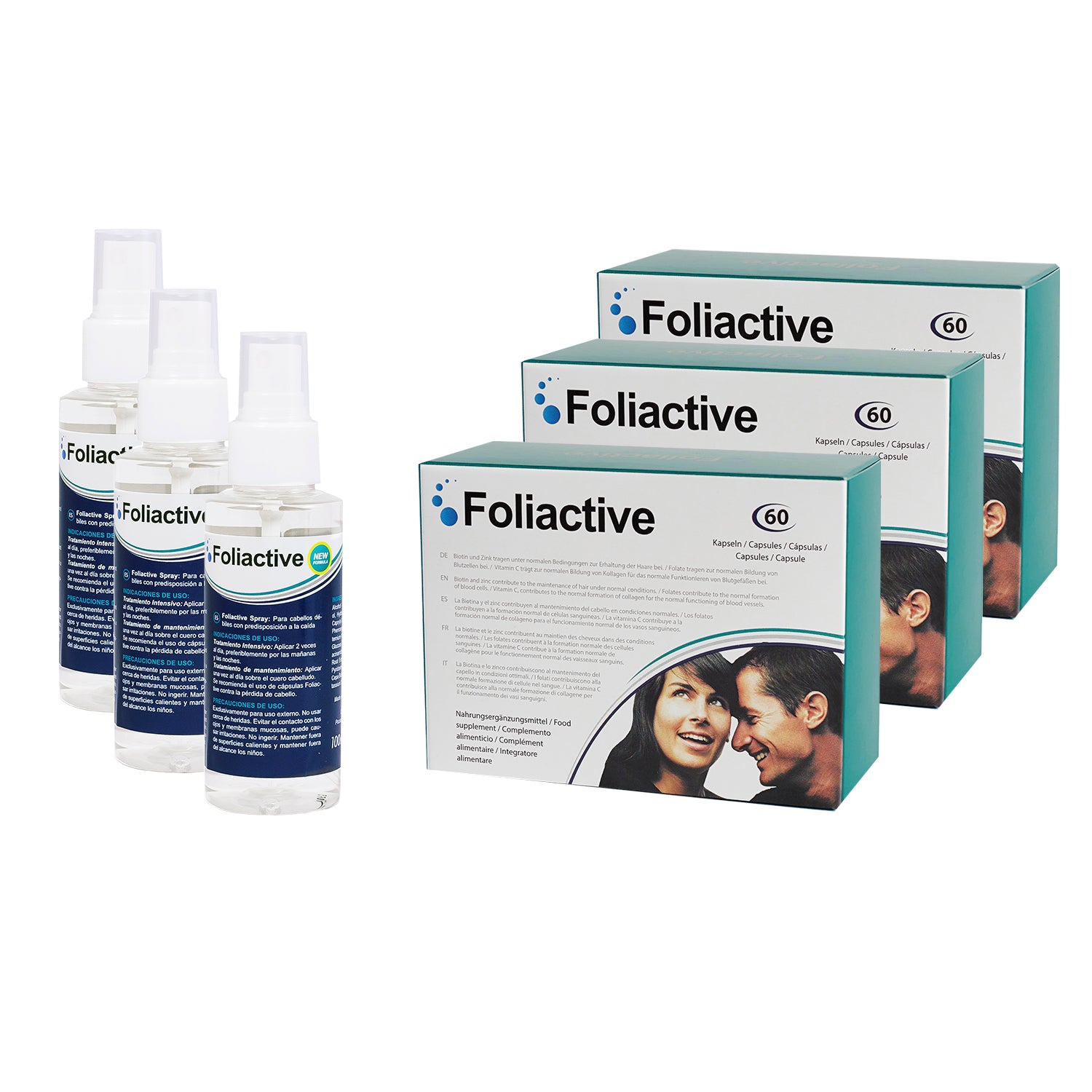 3 capsules 3 Spray to prevent hair loss