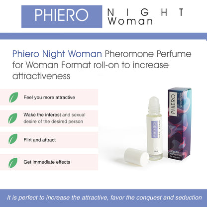 PHIERO NIGHT WOMAN , PERFUMES CON FEROMONAS PARA MUJER - 4