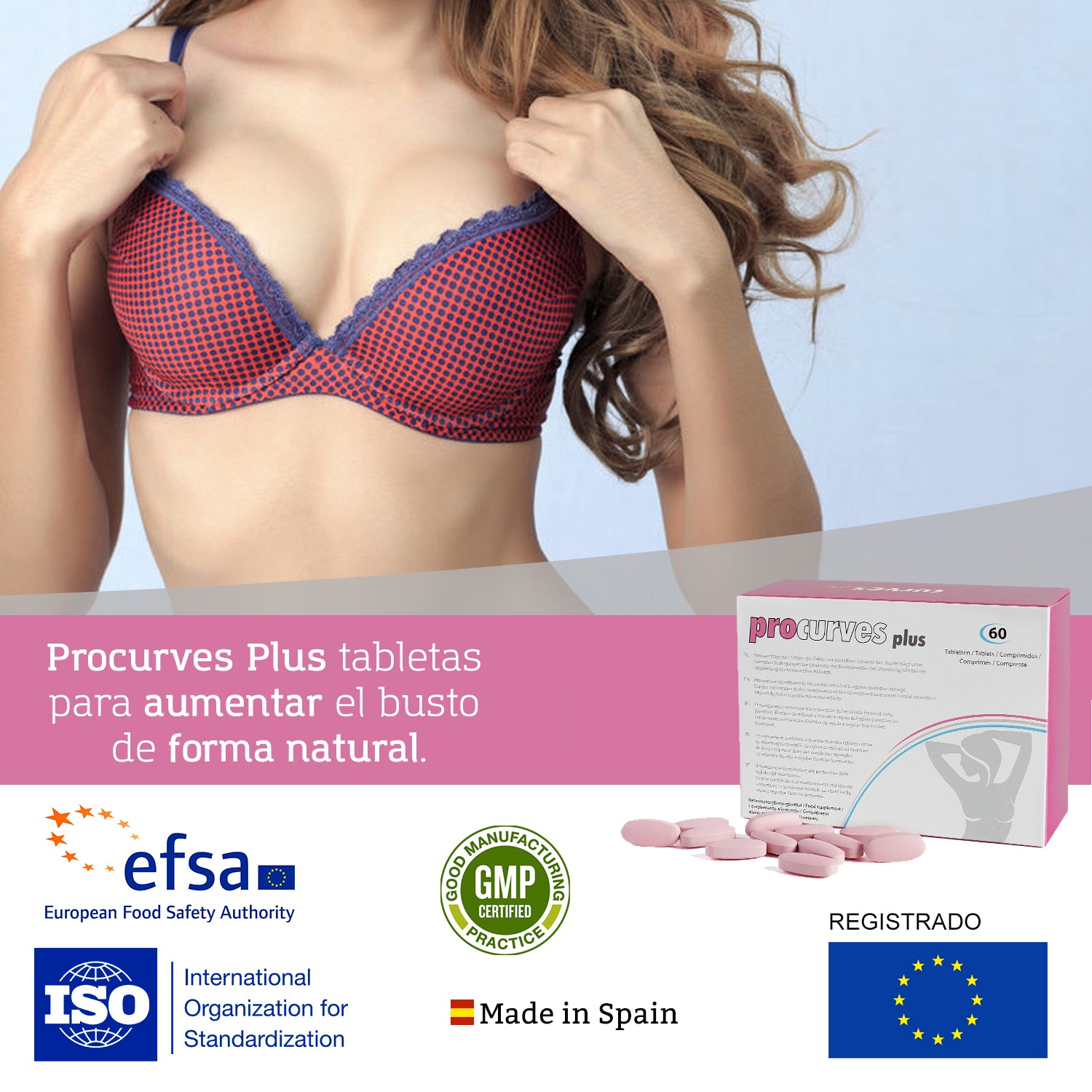 Pack 5 - Procurves Cápsulas y Crema para Aumentar el Pecho y Reafirmarlo - 2 Piezas (5) - 2