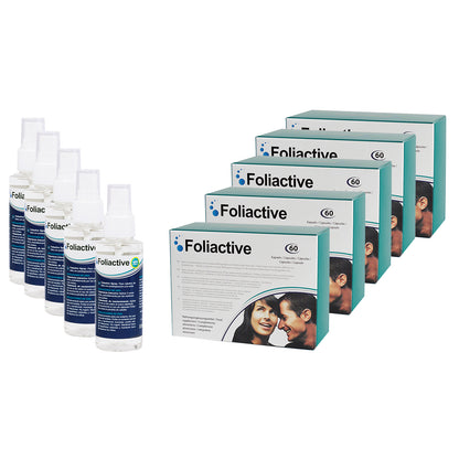 Foliactive capsulas y Foliactive Spray para prevenir la caida del cabello