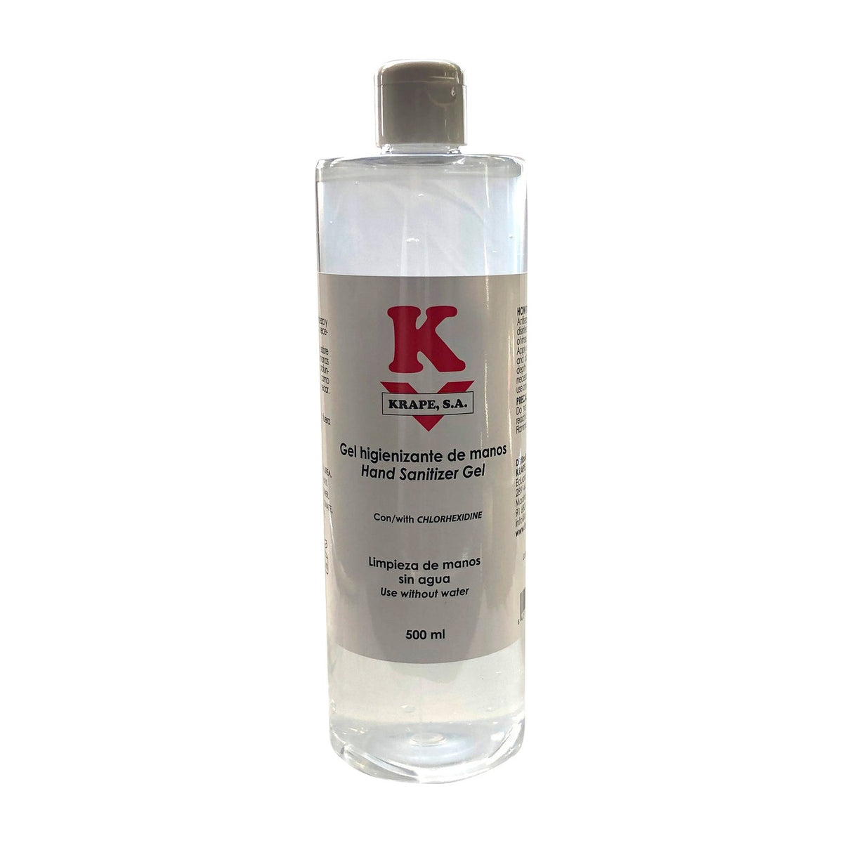Gel Krape hidroalcohólico desinfectante con tapón, 500 ml