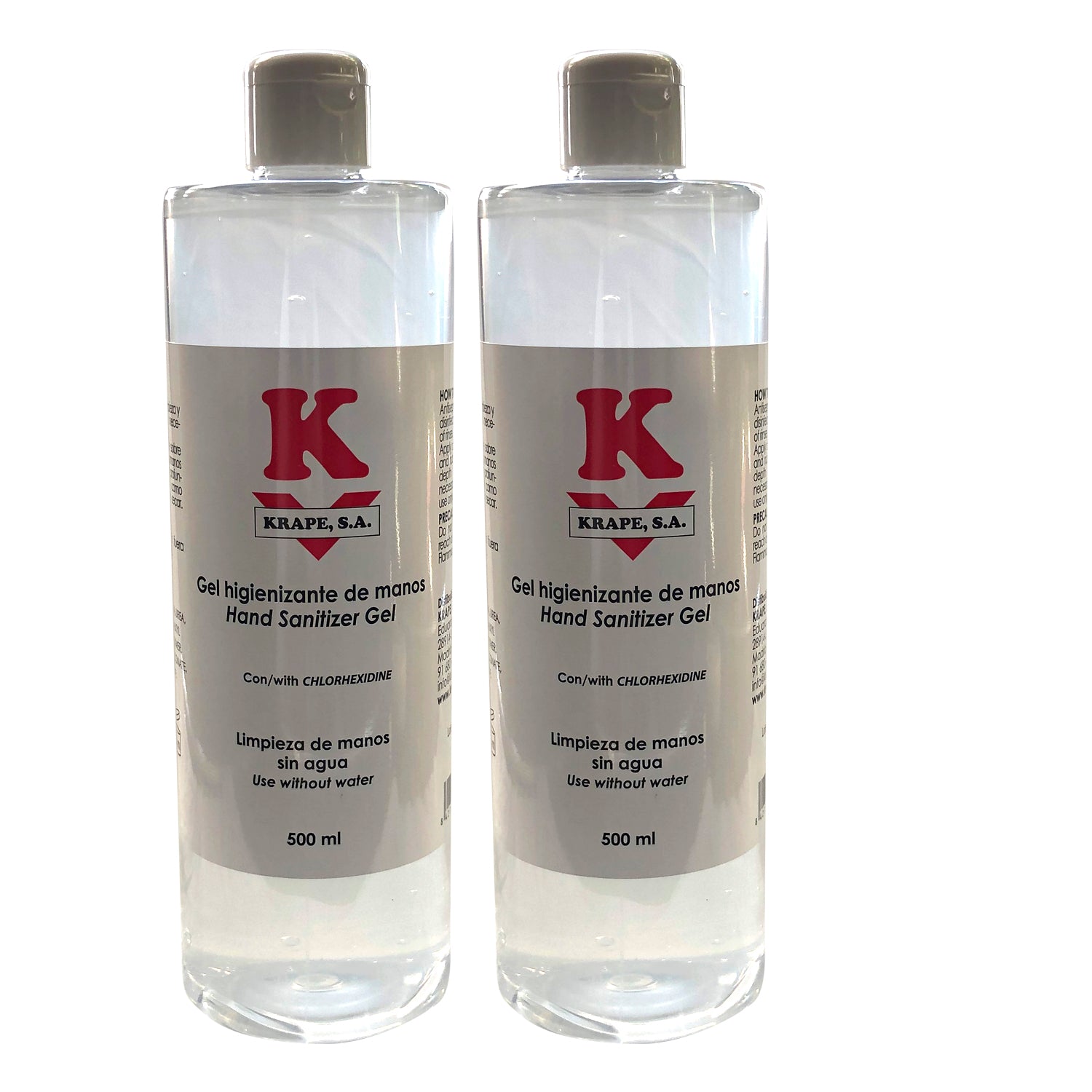 2 hydroalcoholic disinfectant gels cap