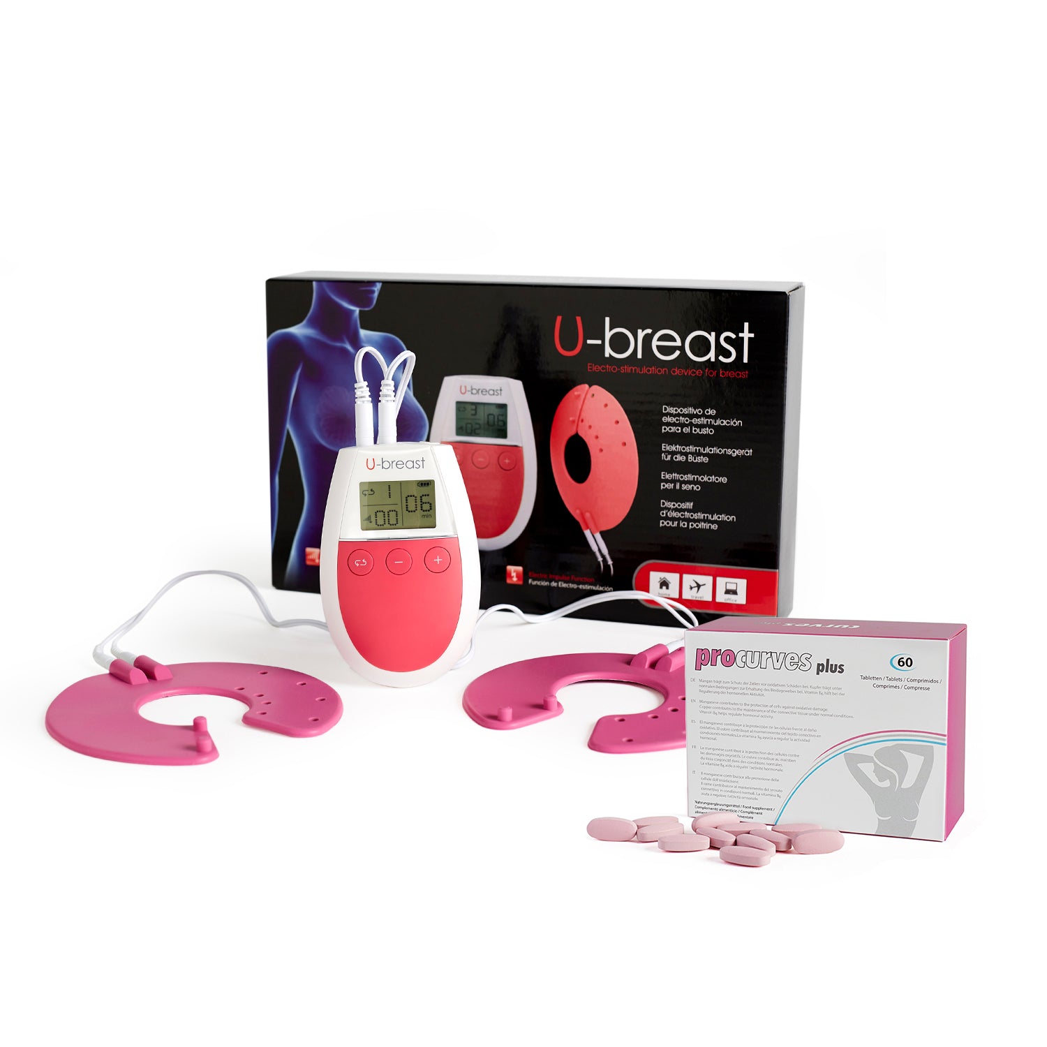 U + Plus electro stimulation device 60 capsules to enlarge firm bust
