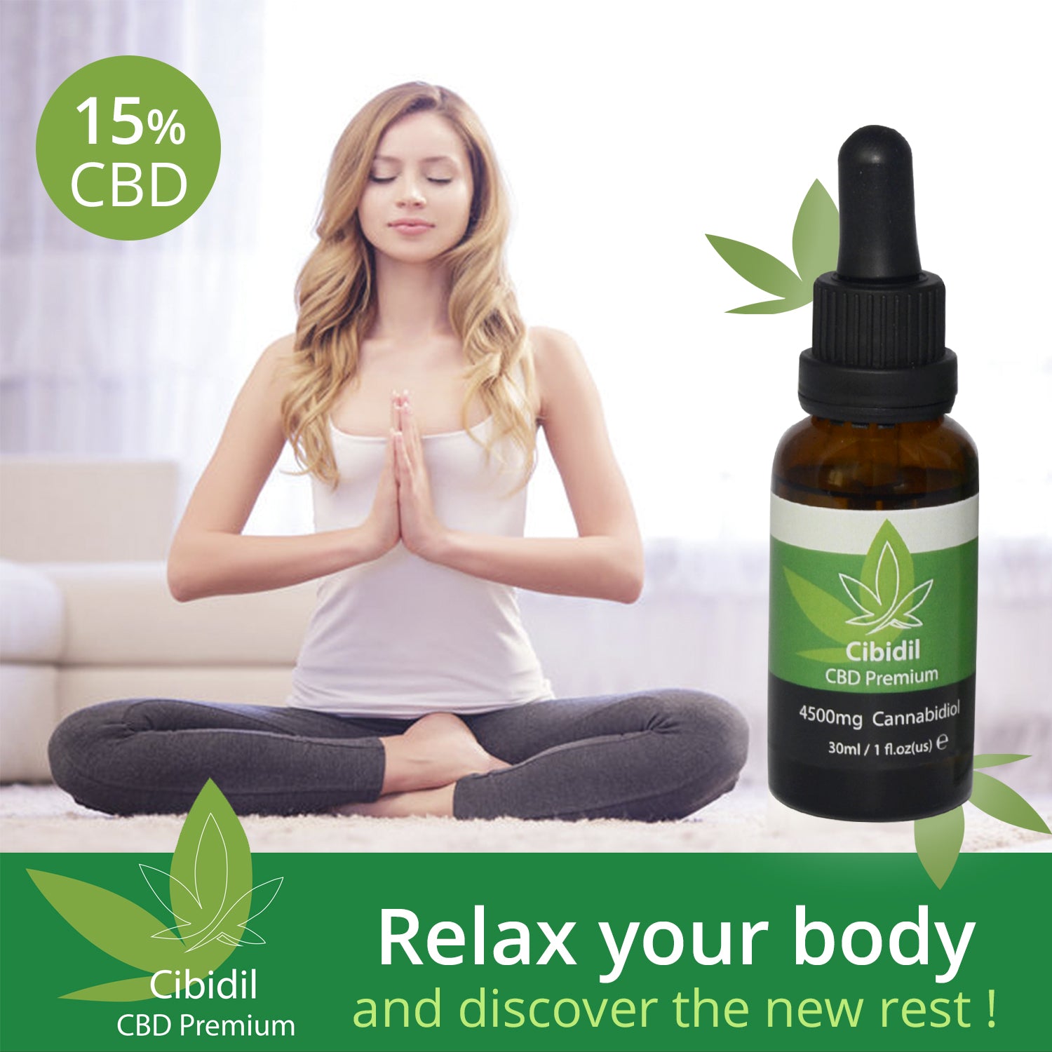 CIBIDIL, ACEITE DE CBD RELAJANTE 15 POR CIENTO. 30ML - 4