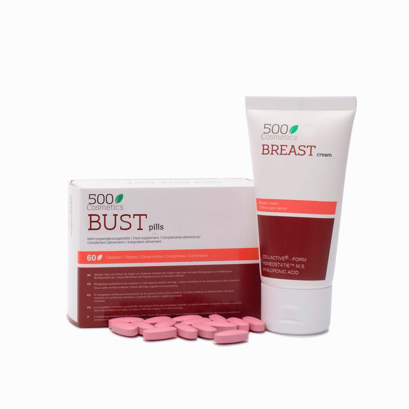 1 500Cosmetics Breast Cream + 1 500Cosmetics Bust Pills