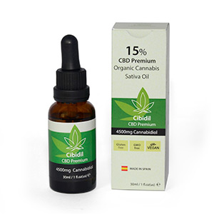 15% CBD concentrated oil that calms help ailments