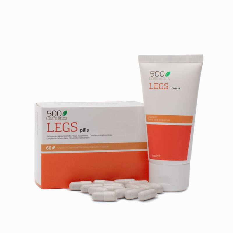 1 500Cosmetics Legs Cream + 1 500Cosmetics Legs Pills