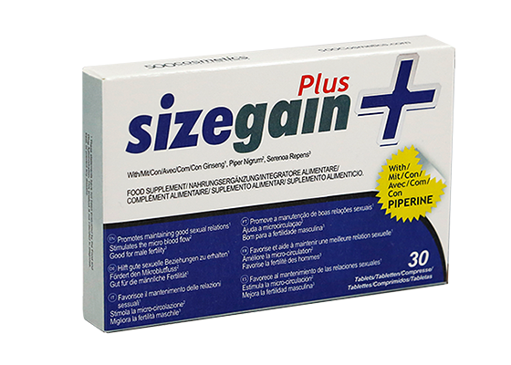 Comprimidos para aumentar o pênis Sizegainplus